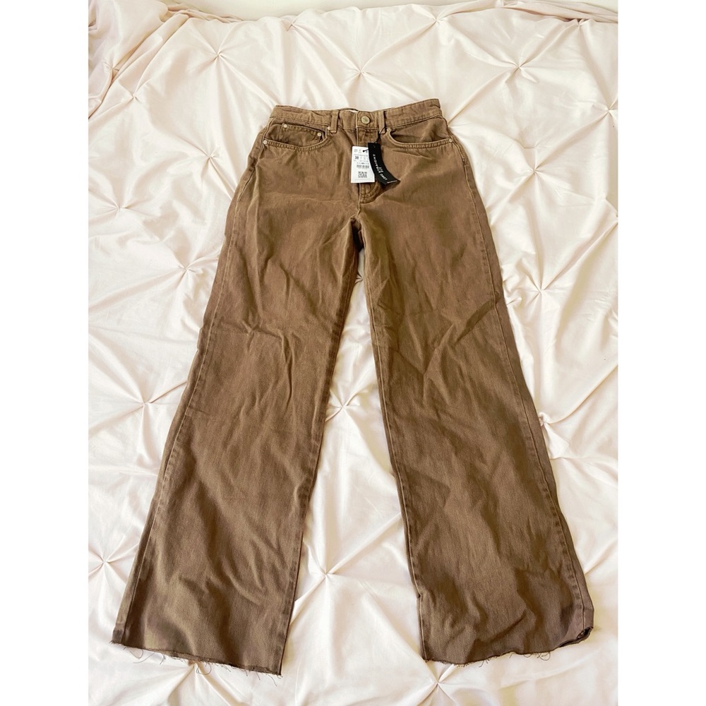 Straight fit brown jeans
